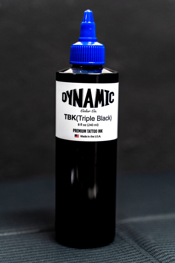 Dynamic TBK (Triple Black) – Premium Tattoo Ink – 8 oz